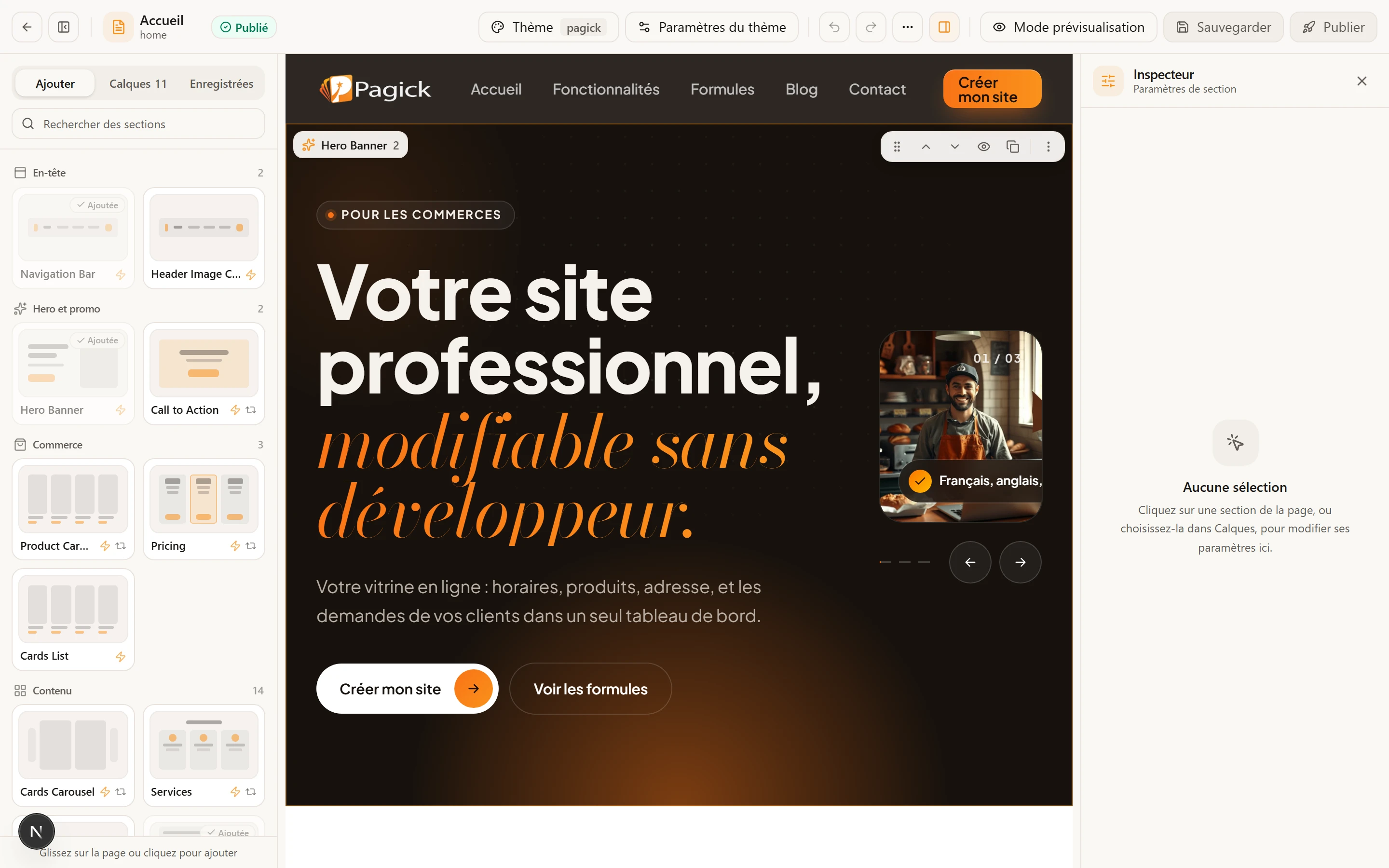 Modifiez vos pages vous-même